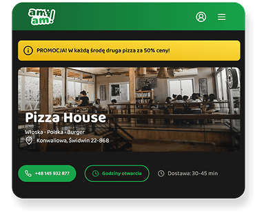 Strona główna przykładowej restauracji