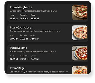 Przykładowe menu